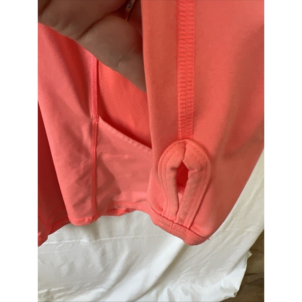Lucy I Run This Tech Yoga Women's 1/2 Zip Active Jacket Size M Salmon - Picture 5 of 5